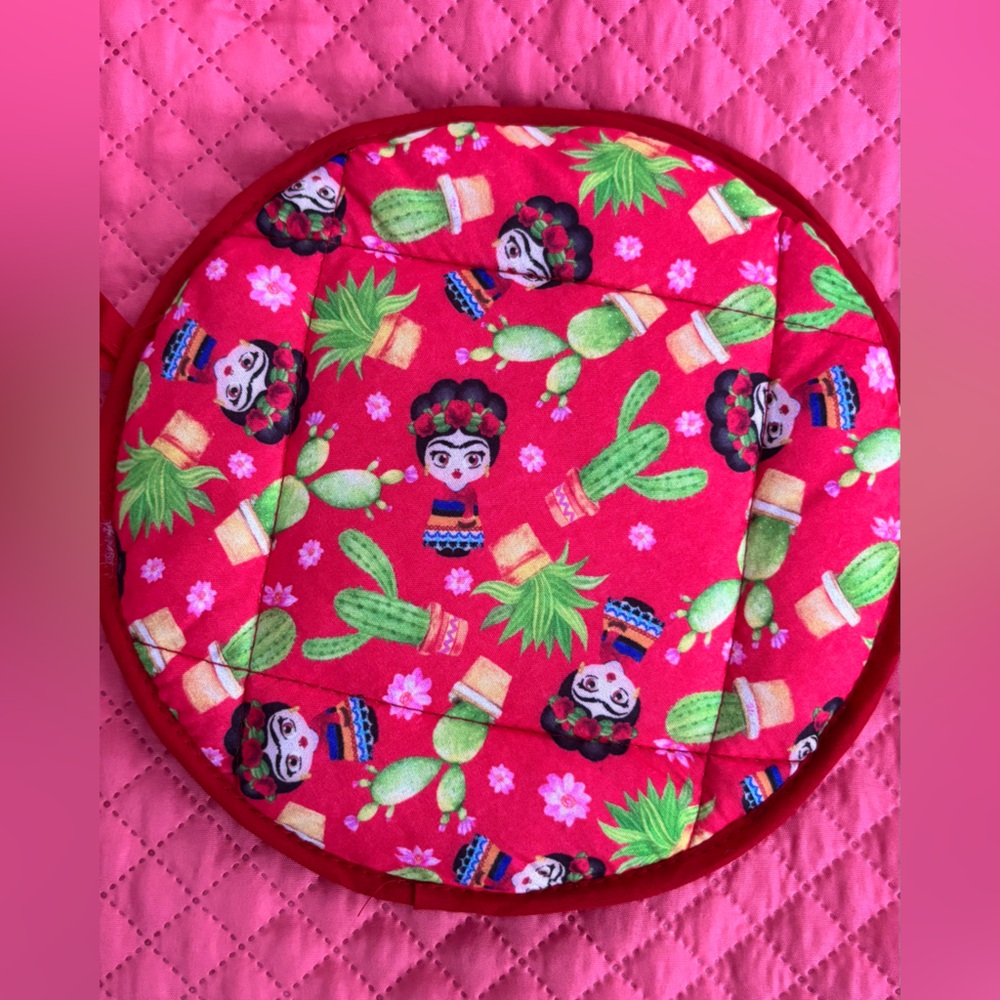 Colorful Frida Kahlo Tortilla warmers (Set of two)